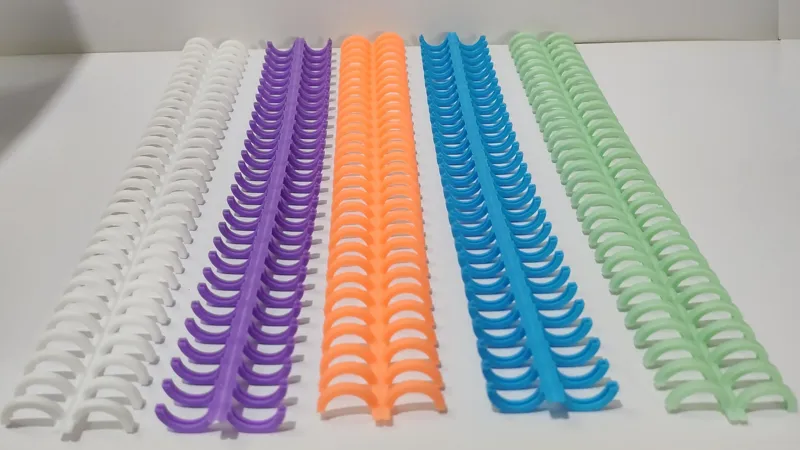 فنر کلاسوری پلاستیکی 12mm (بسته 10 تایی)