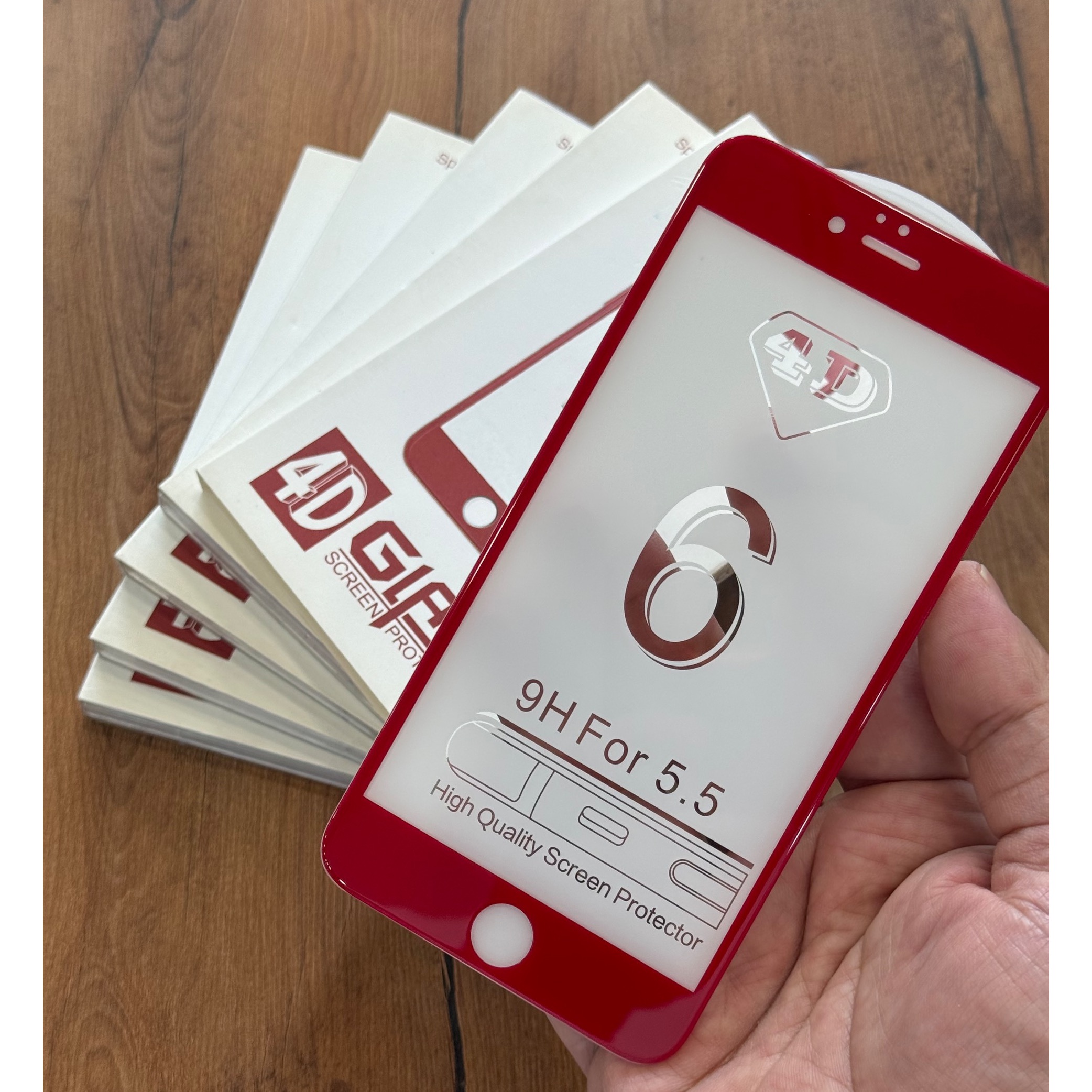 گلس قرمز آیفون 6plus/6sPlus
