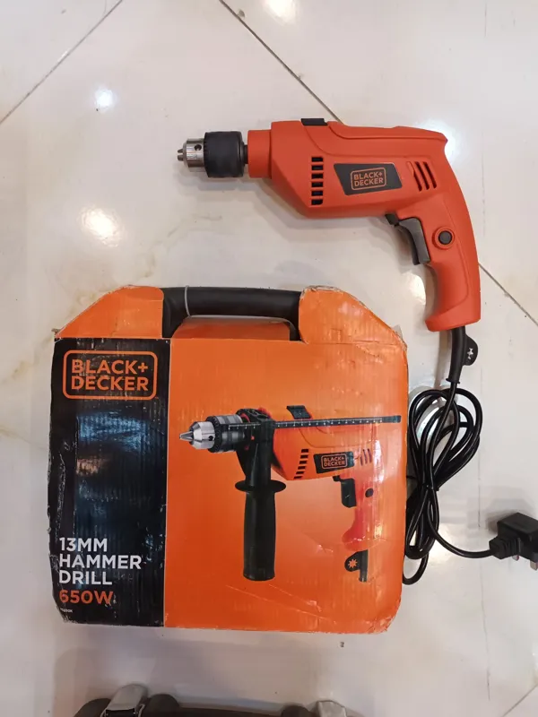 دریل چکشی 650 وات بلک انددکر اصلی گارانتی