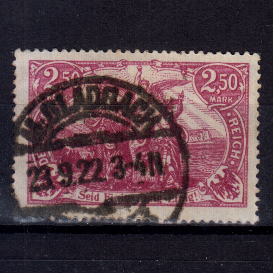 تمبر کلاسیک امپراطوری آلمان 1920 dark purple
