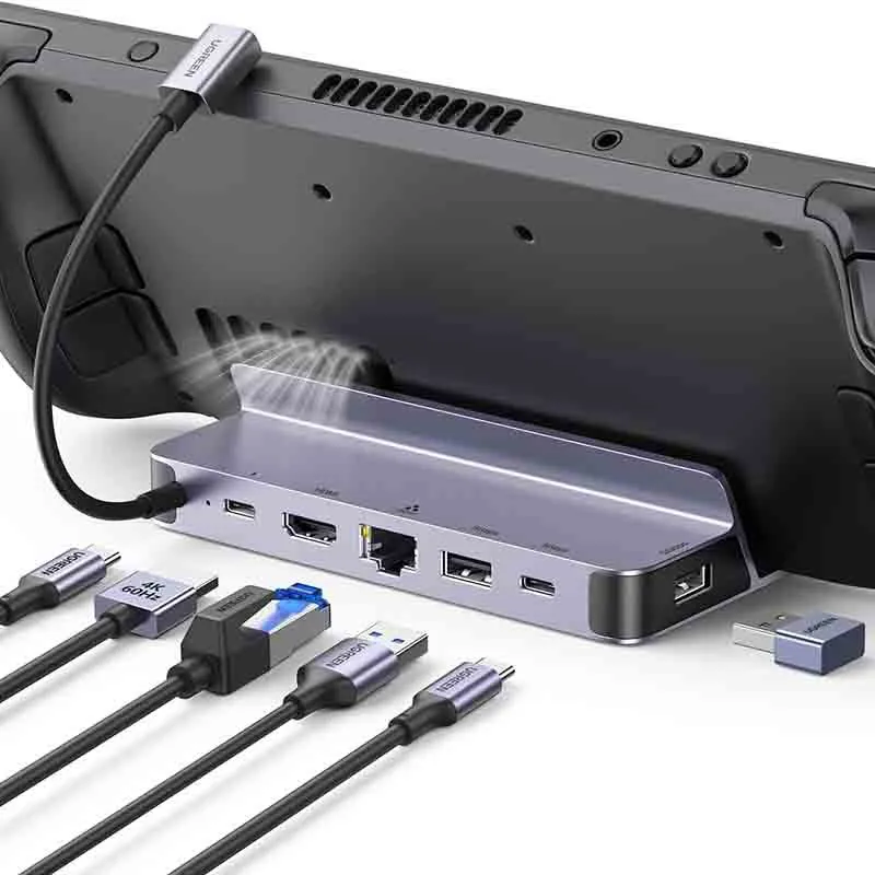 داک کنسول بازی Steam Deck برند UGREEN 4K60HZ