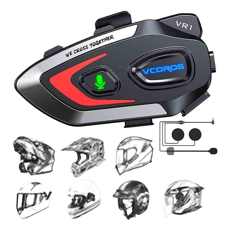 هدست کلاه ایمنی موتورسیکلت برند VCOROS VR1