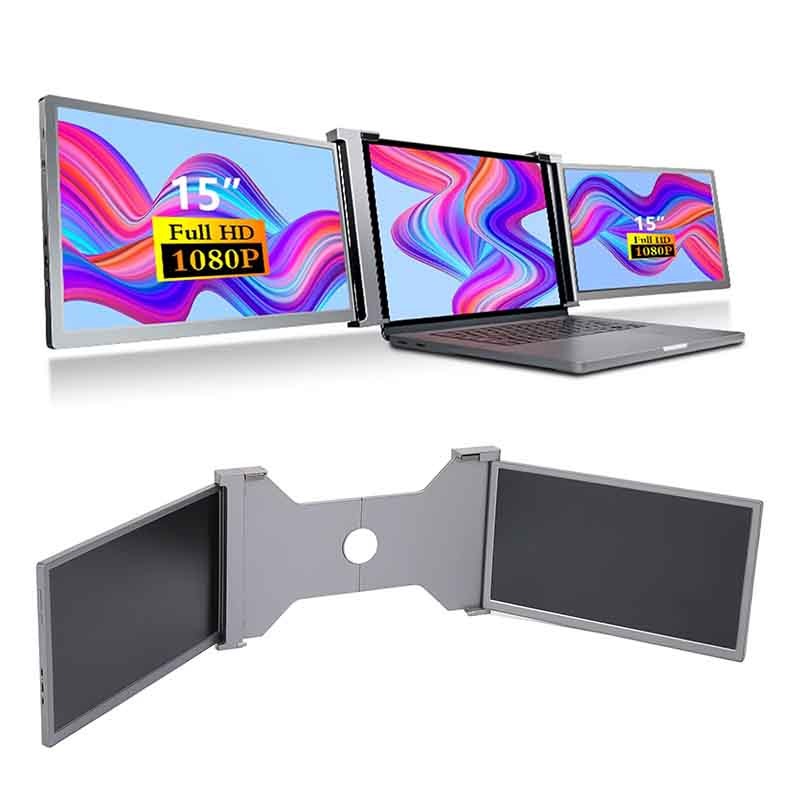 مانیتور دوگانه پرتابل 15 اینچی VBESTLIFE 1080P IPS