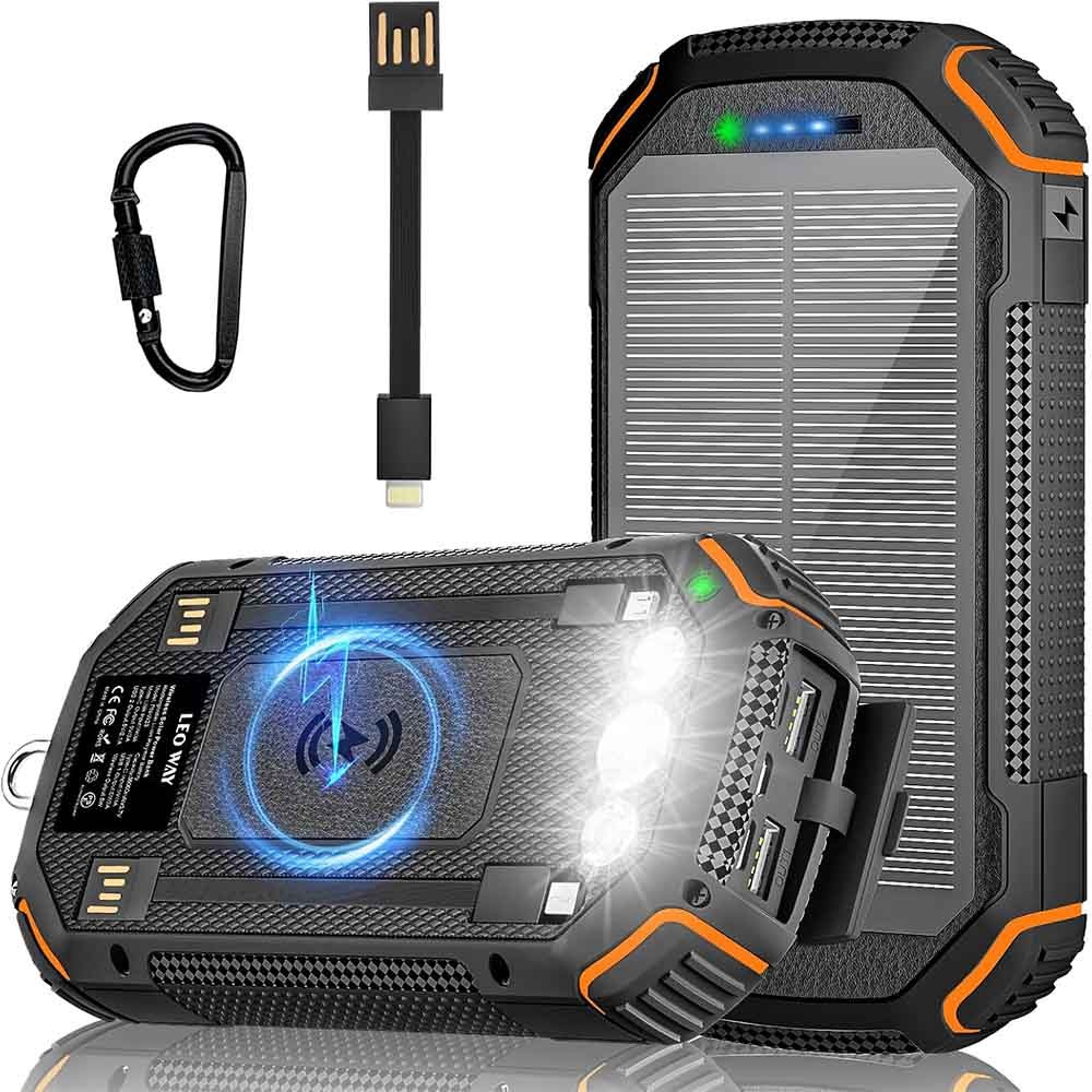 پاوربانک 36000mAh خورشیدی LEO WAY مدل PN-W23