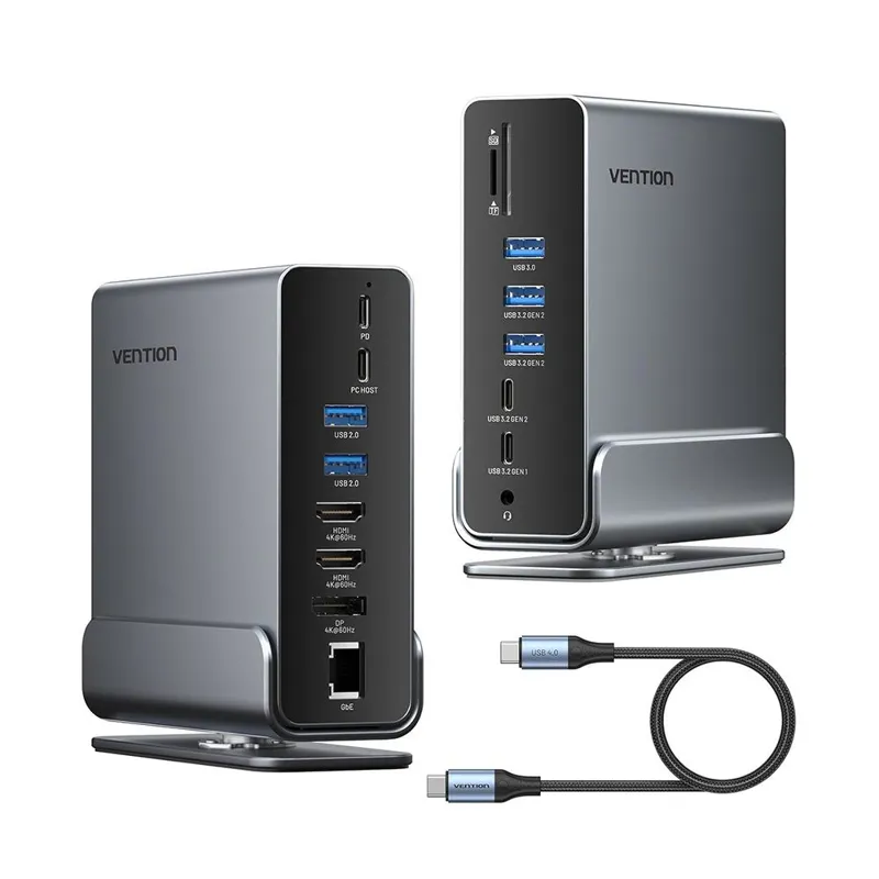 داک 15 پورت 4K برند VENTION مدل TPU