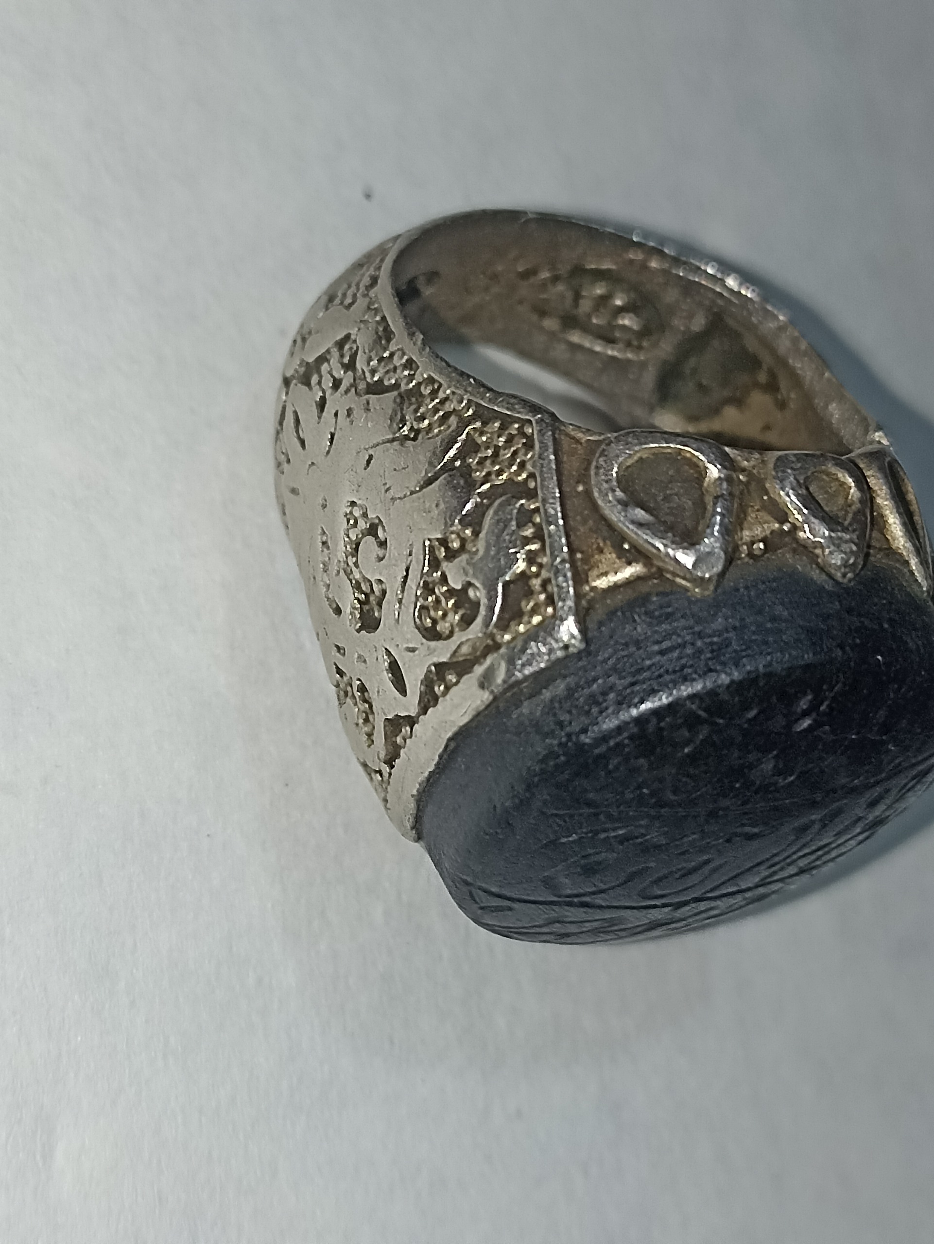 انگشتر نقره اصل مهر دار