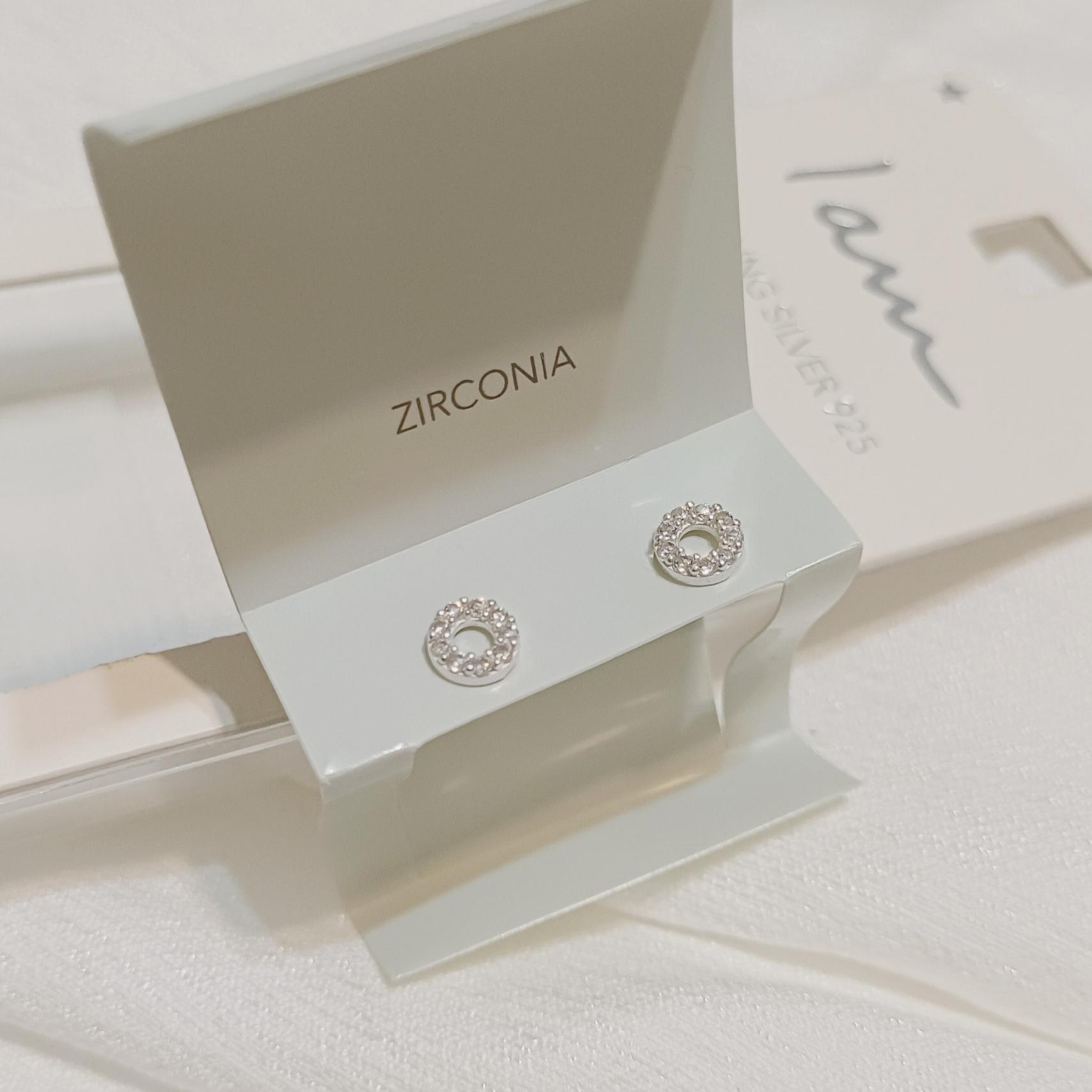 گوشواره نگین zirconia نقره 925