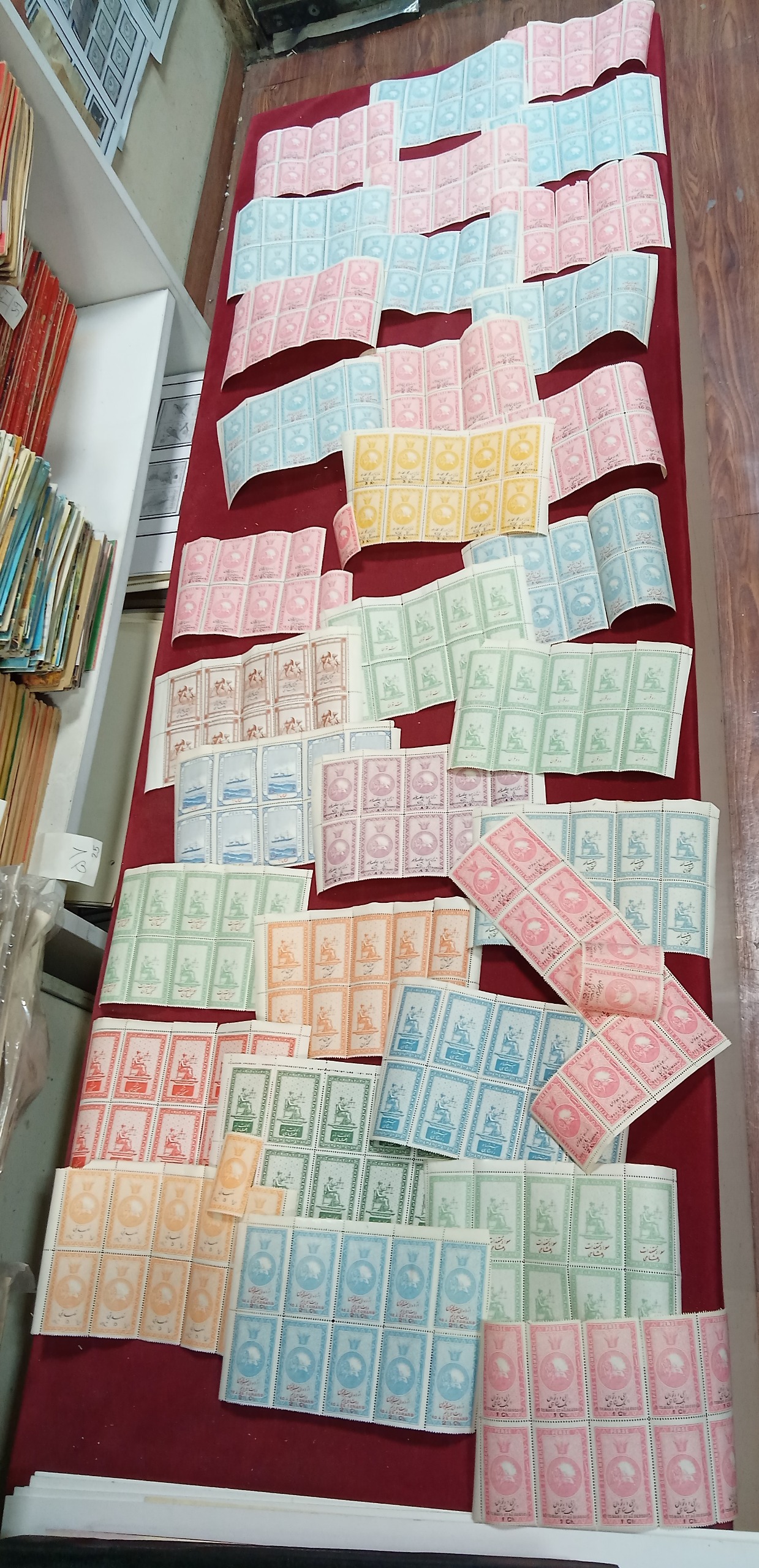 سری32 رقم قاجار شیرخورشیداکثرهررقم10تمبر320تمبرکلا