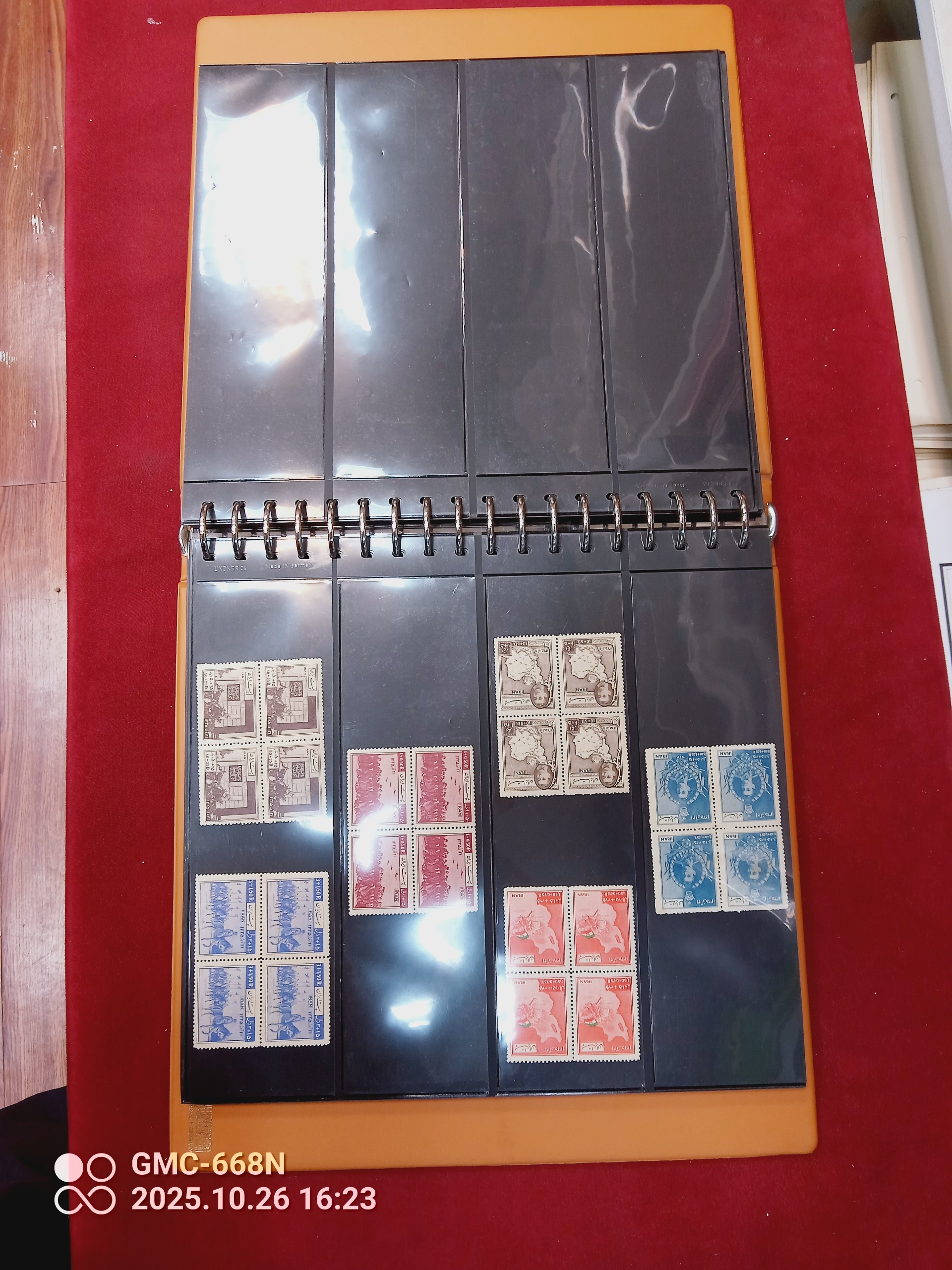 آلبوم خام بلوکی بدون تمبر 32برگ اصل لیندرطبق توضیح