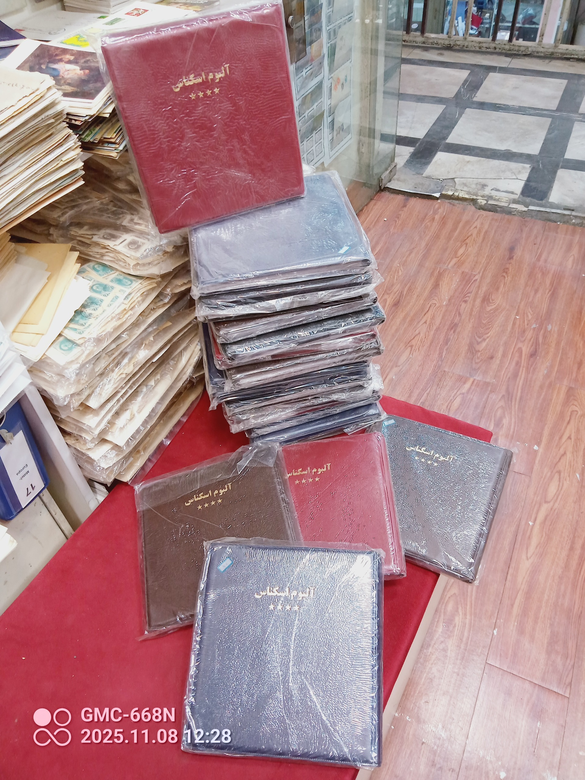 20جلد آلبوم خام اسکناس نو گنجایش 80اسکناس