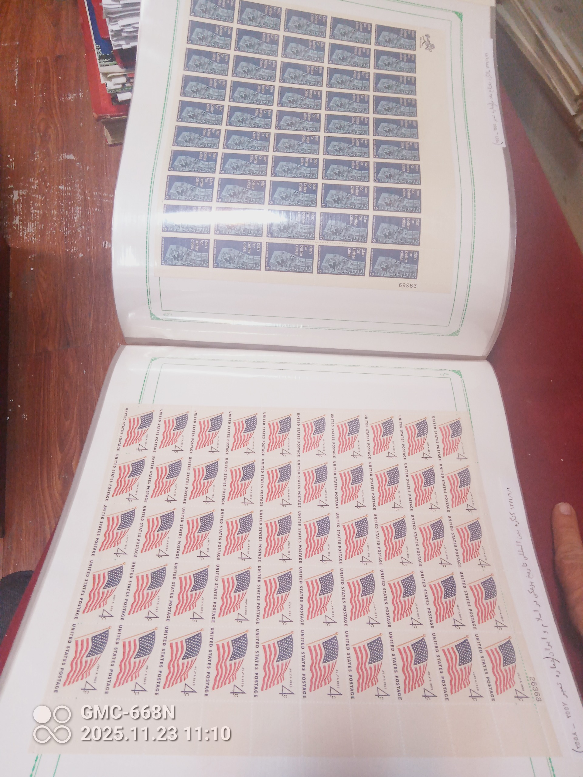 آلبوم5400تمبرامریکا معادل 86ورق 50و70و100تایی