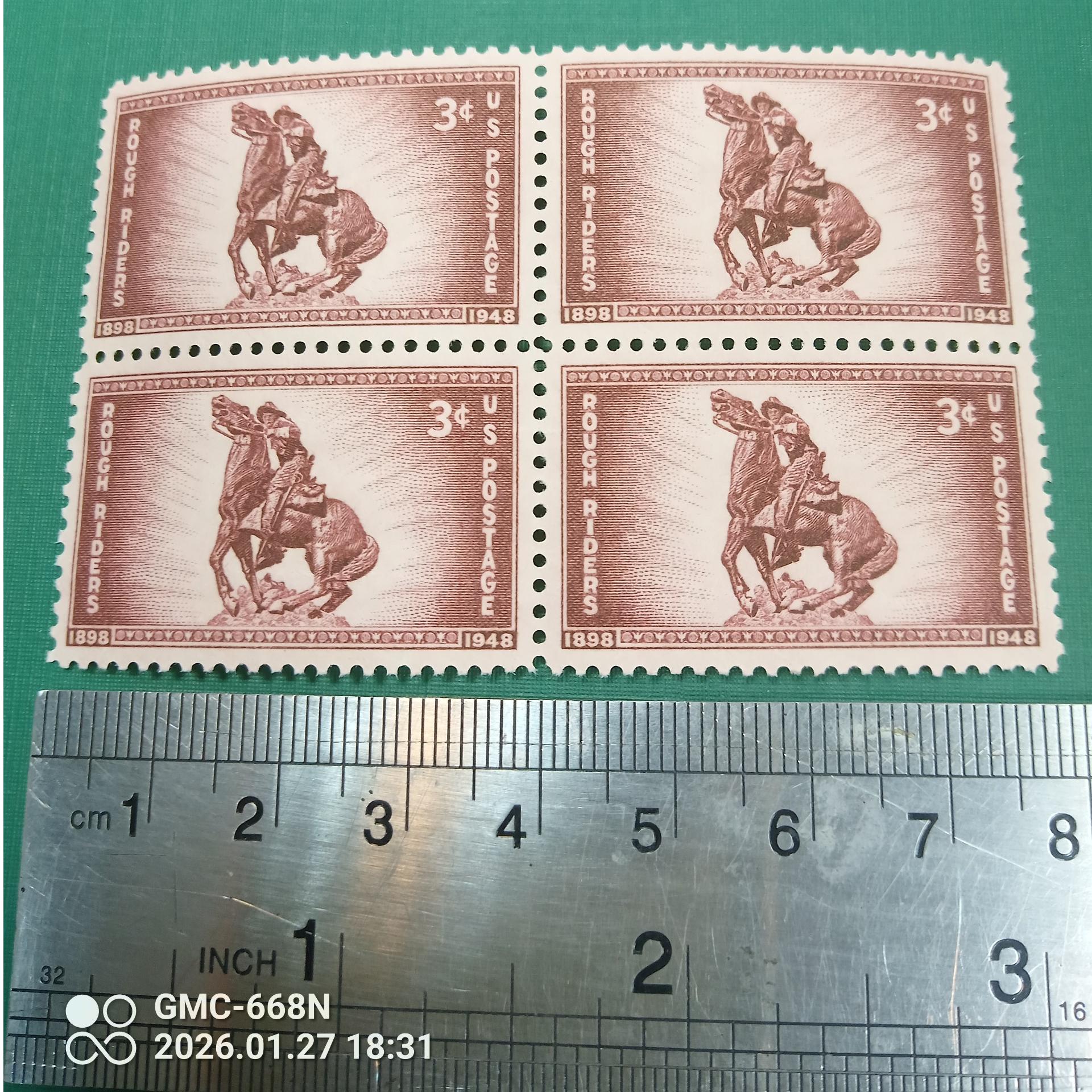 آمریکا بلوک قدیمی تمبر