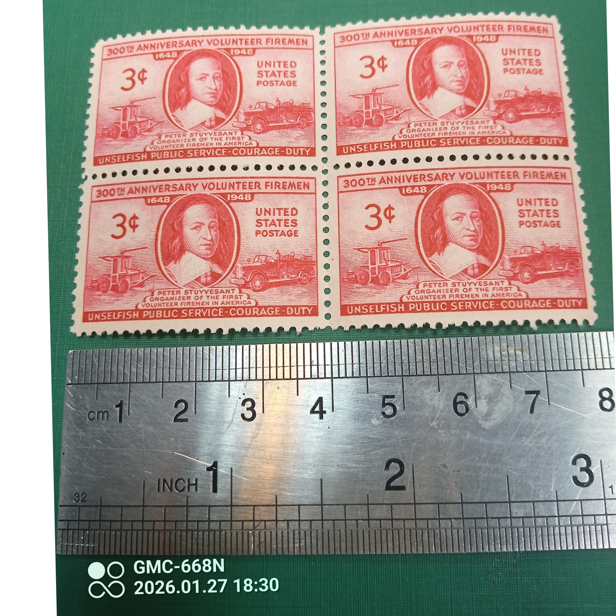 آمریکا بلوک قدیمی تمبر