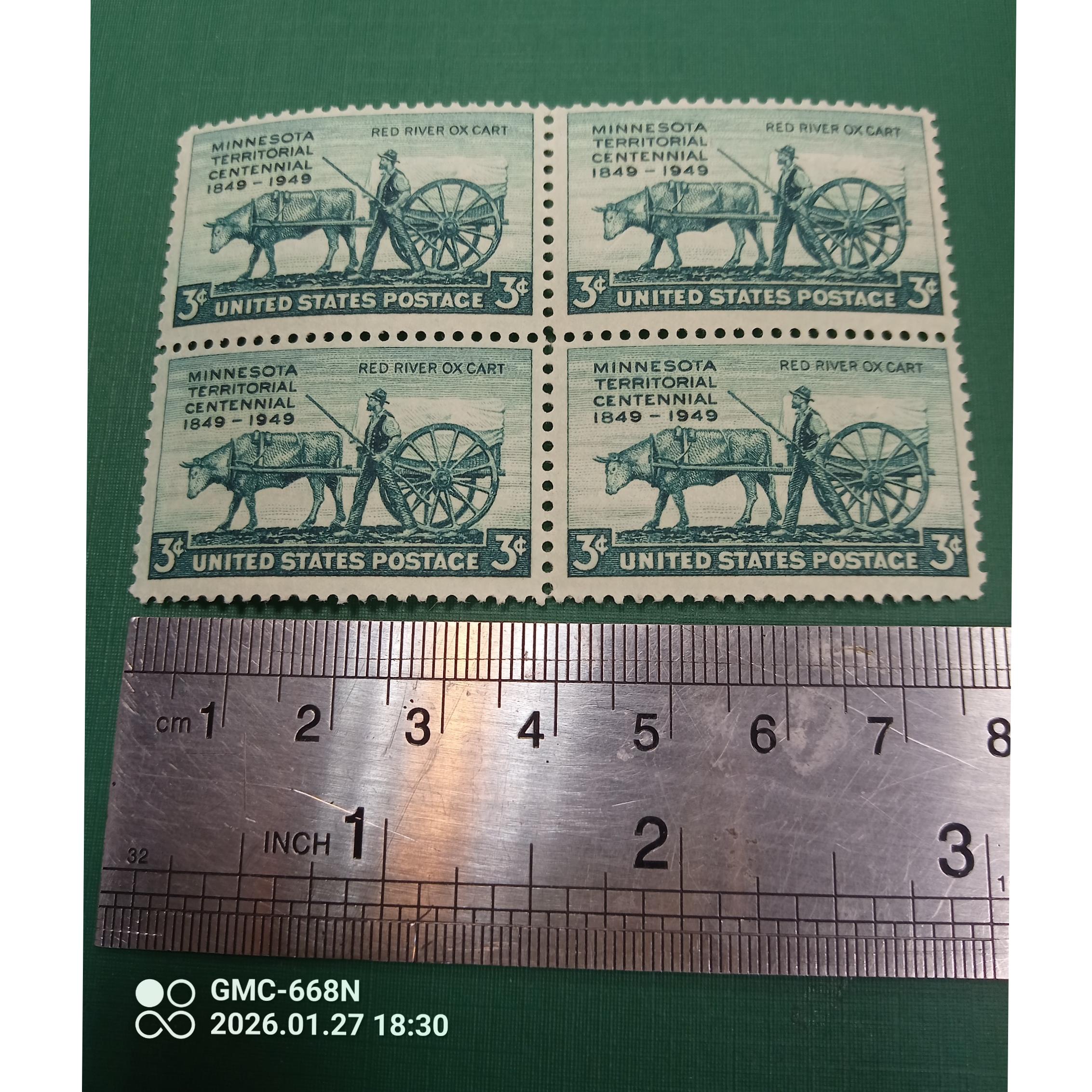 آمریکا بلوک قدیمی تمبر