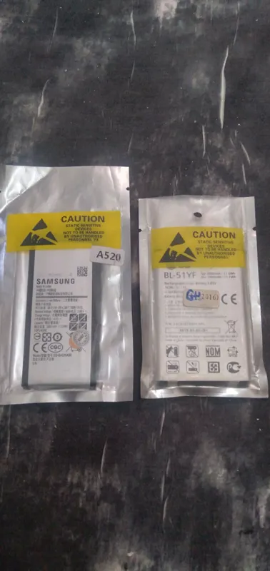 2عددباتری اصلی آکبندگوشی سامسونگA520 و گوشی الجیG4