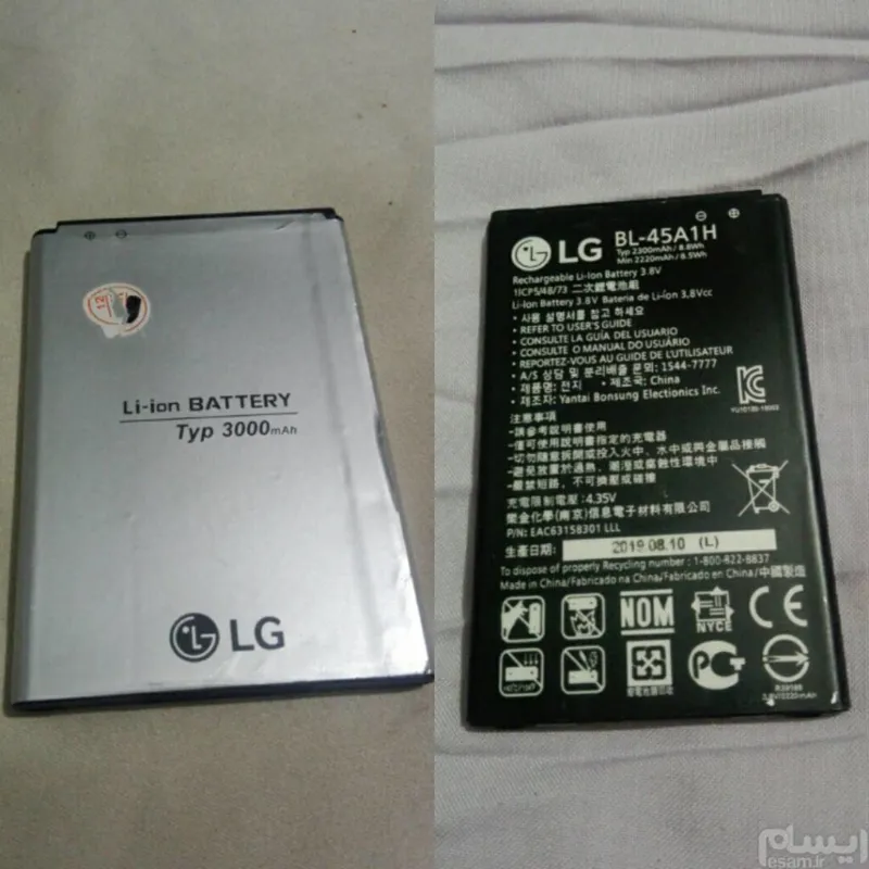 2تاباتری اورجینال الجی(LG K10وLG G3)نوآکبندسالم