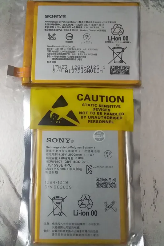2مدل باتری اصل آکبندگوشی سونی(Z5dual و Z4,C5ultra)