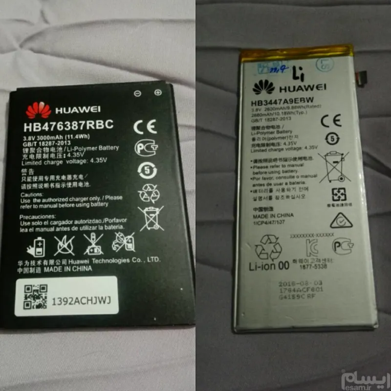 2تاباتری اورجینال گوشی هواوی مدل(G750وP7)نوآکبند