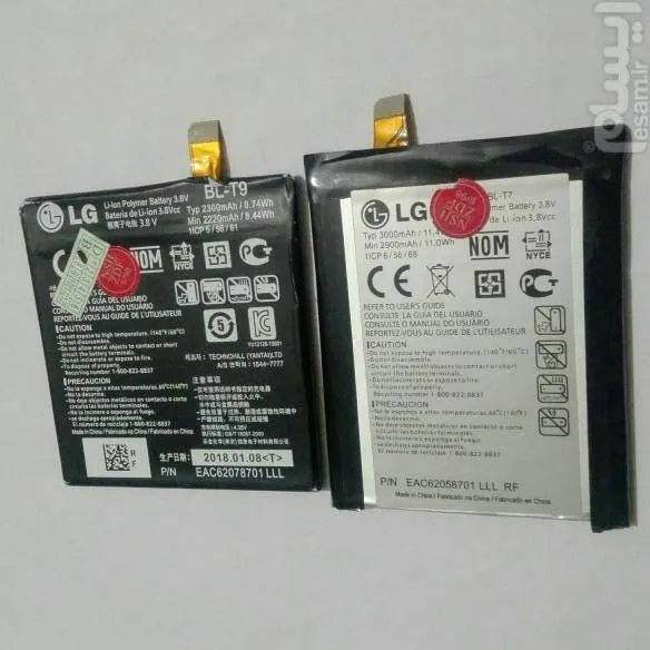 2تاباتری اصل اورجینال گوشی(NEXUS5وLG G2)