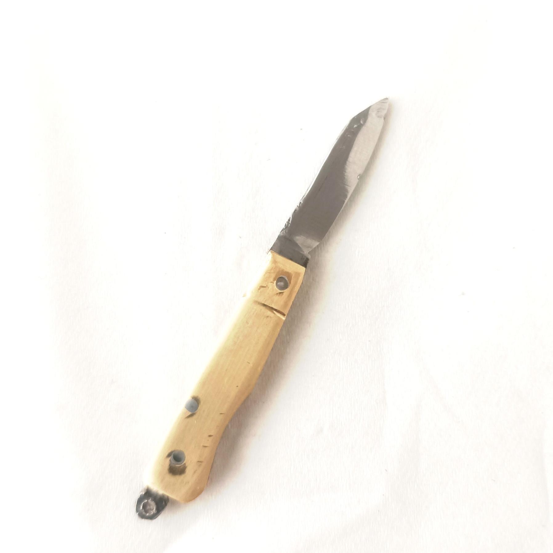 چاقو مینیاتوری دسته برنجی