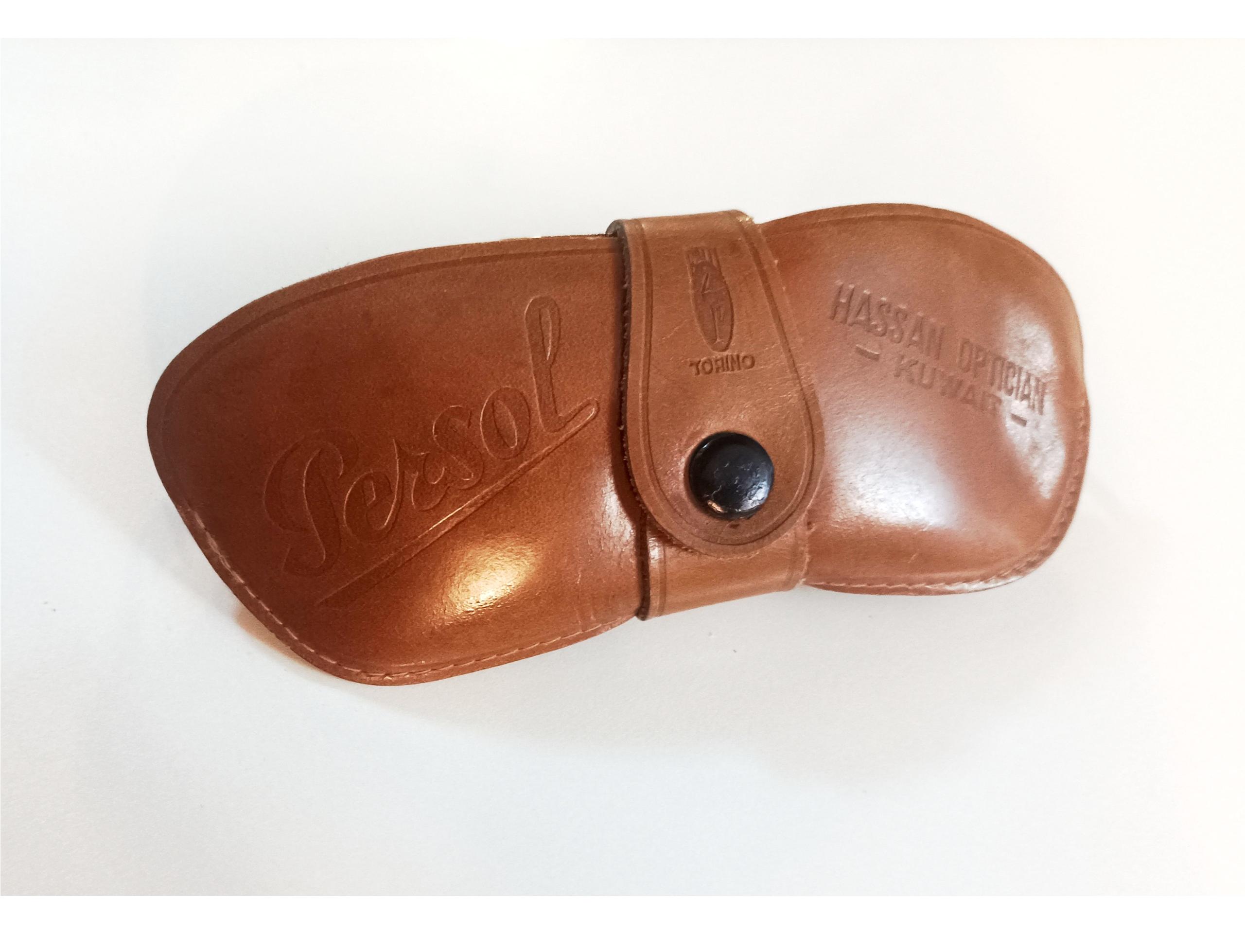 جای عینک چرم ایتالیایی (( قدیمی کلکسیونی))