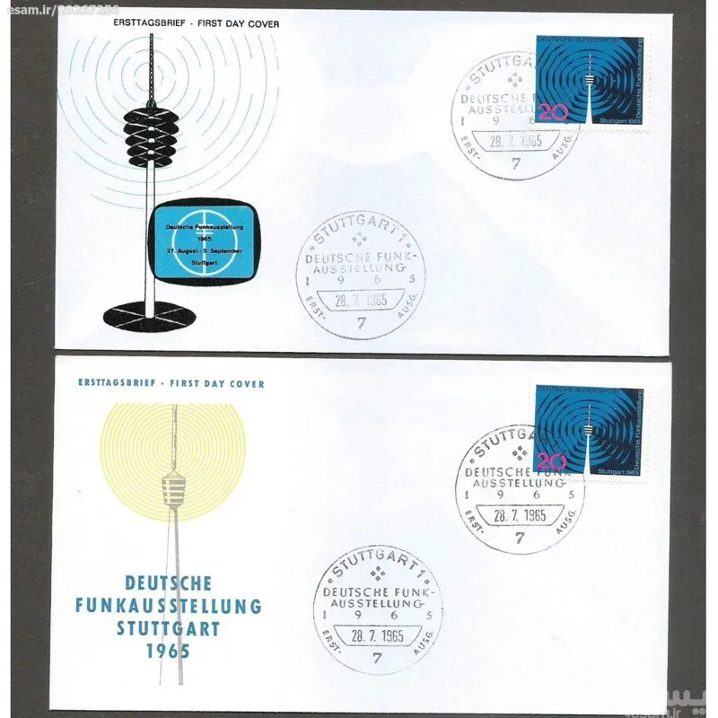 دو عدد پاکت مهر روز قدیمی و کمیاب آلمان غربی (11)