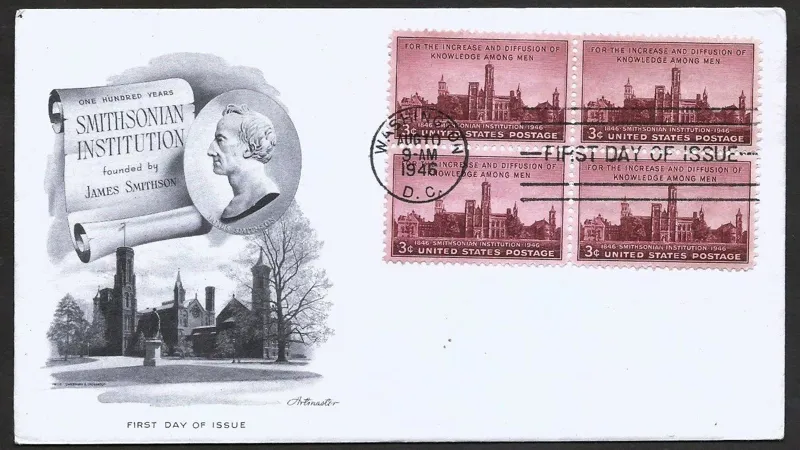 پاکت مهر روز قدیمی آمریکا 1946