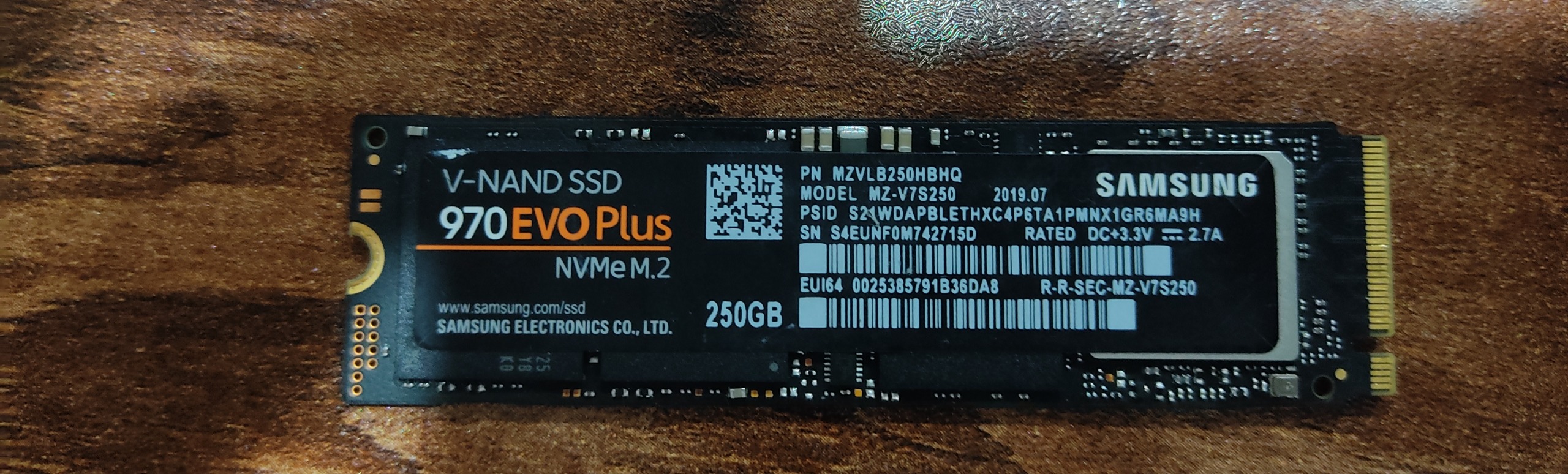 هارد ssd m2 samsung 970evo 250G