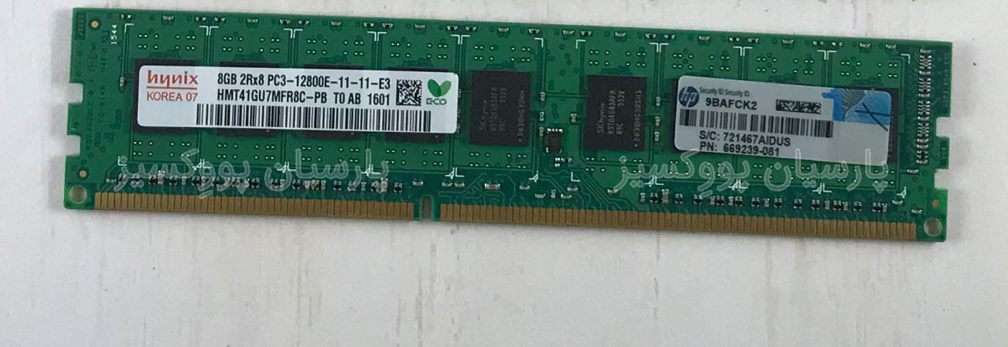 رم حرفه ای HP hynix 8GB DDR3 1600 CL11
