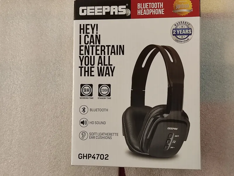 Geepas Headphone Bluetooth هدفون بی سیم