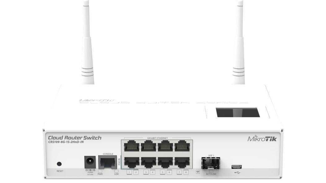 سوییچ شبکه میکروتیک CRS109-8G-1S-2HnD-IN