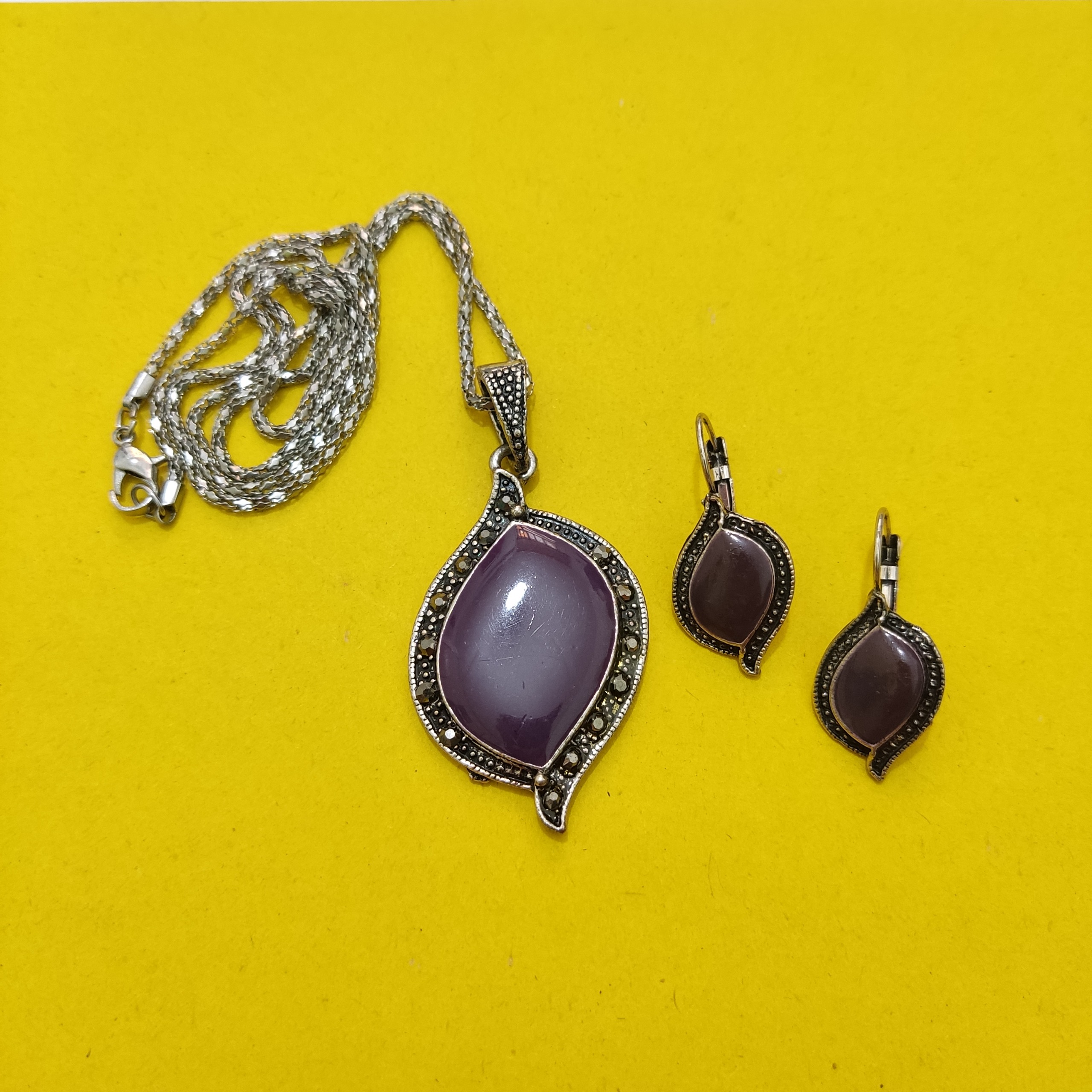 نیم ست بدل بنفش کد 502