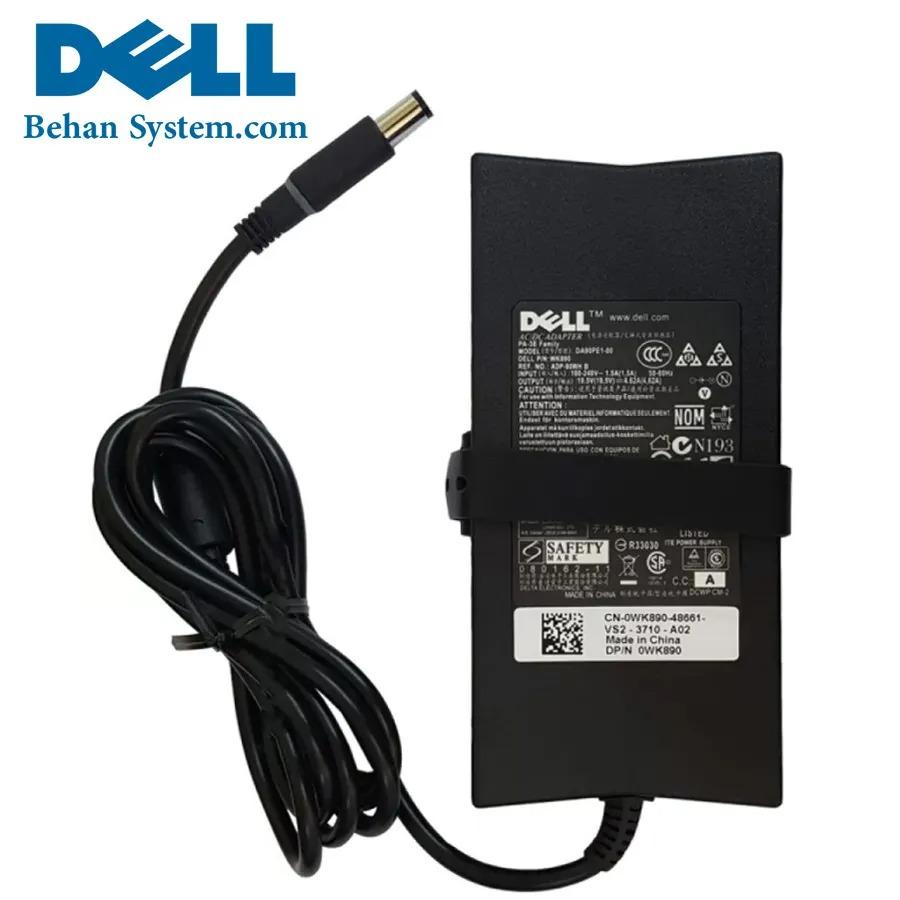 شارژر اوریجینال لپ تاپ دل Dell 130W روی کارتنی