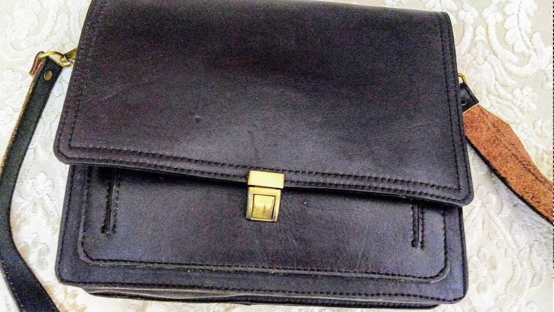 کیف دوشی مدارک چرم دست دوز