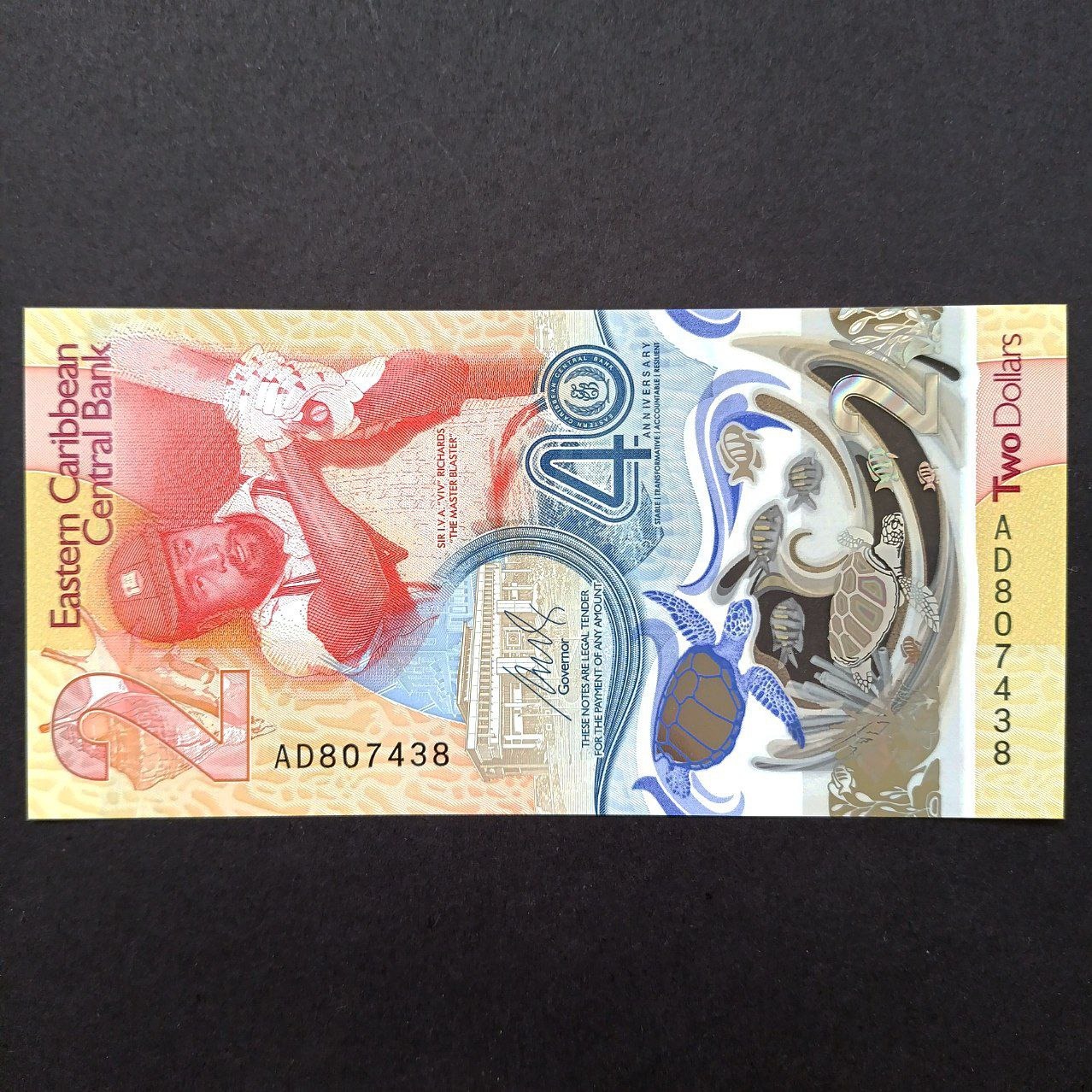 اسکناس خارجی کارائیب شرقی 2 دلار بانکی