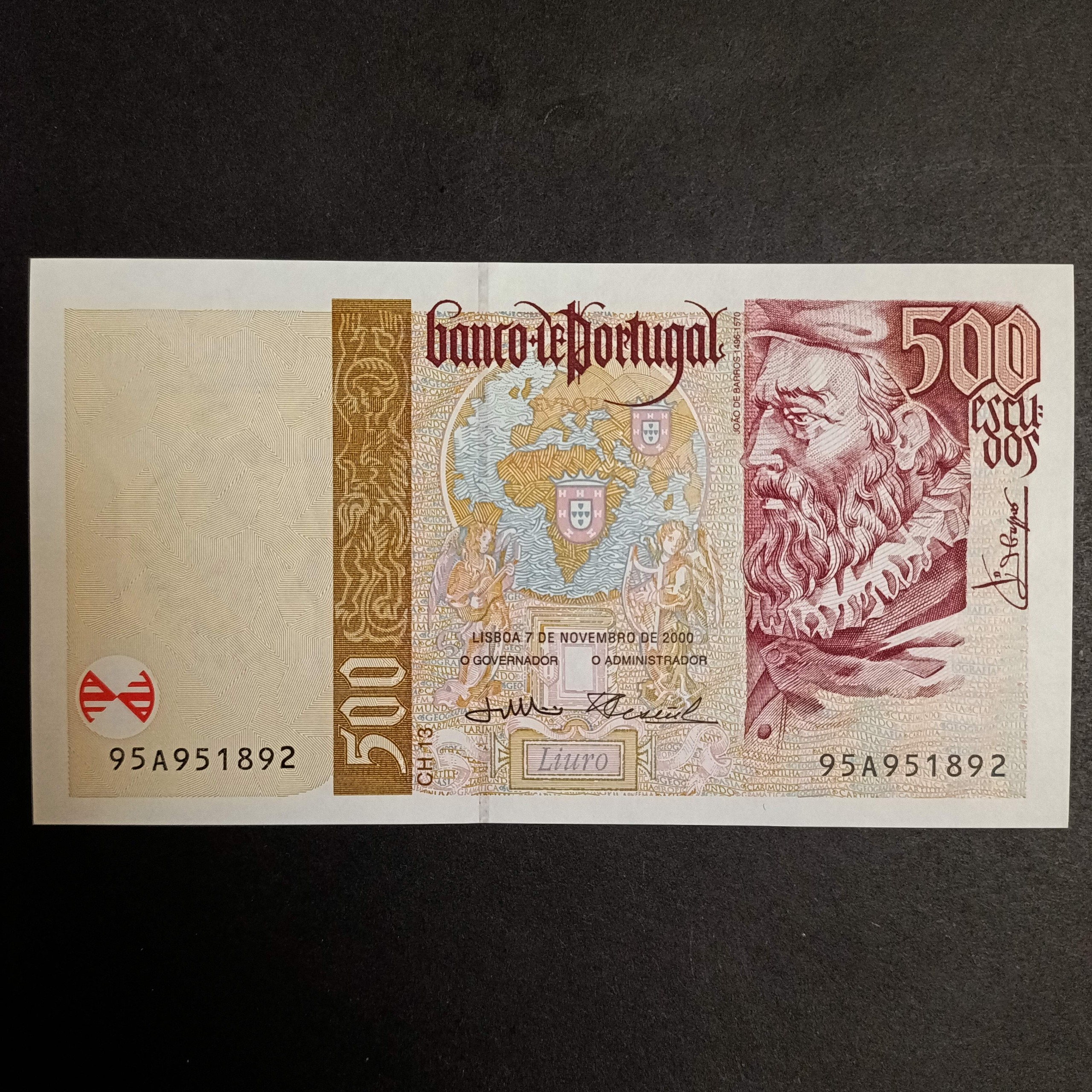 اسکناس خارجی پرتغال 500 اسکودو بانکی