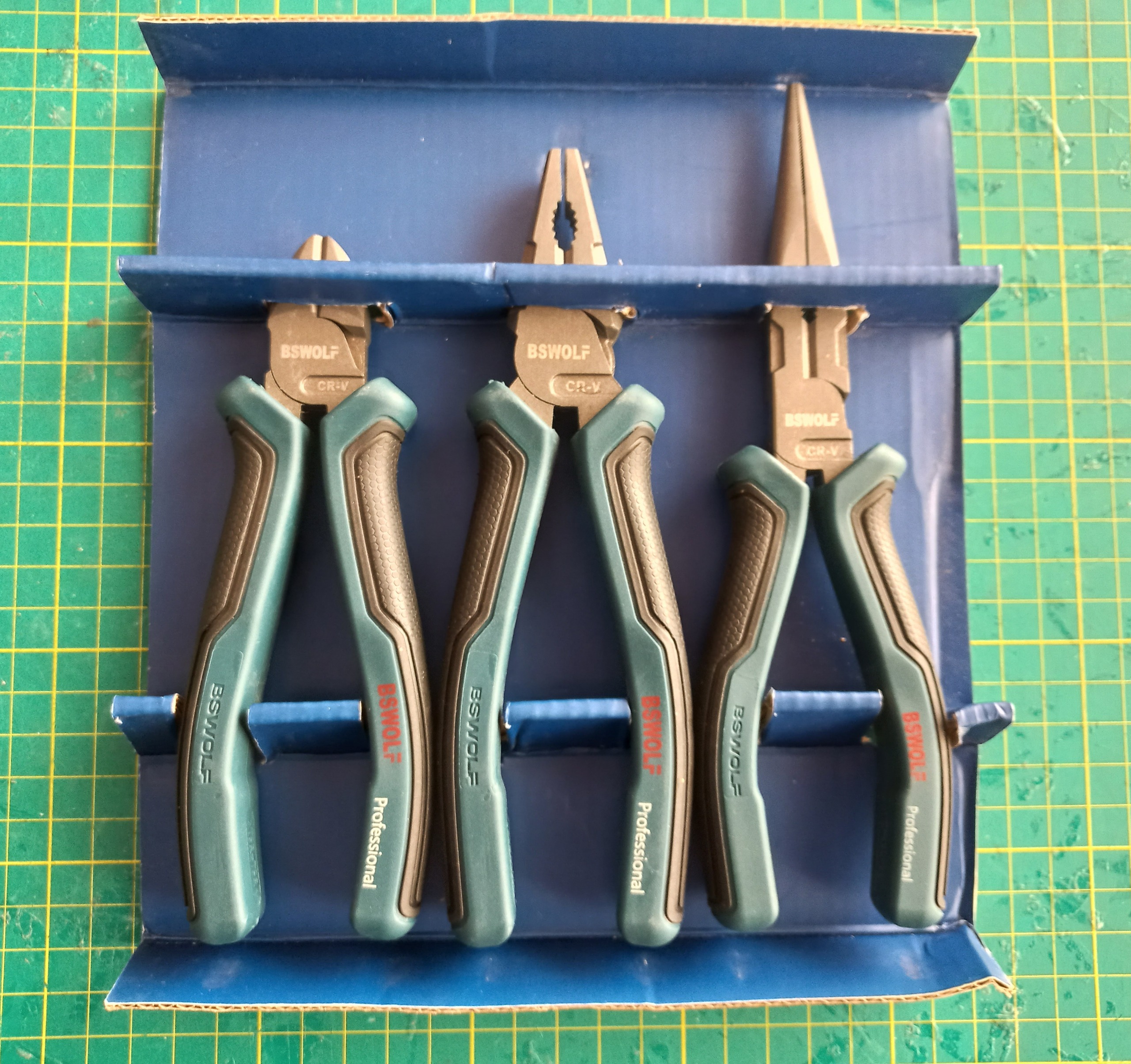 ست 3 تکه ابزار دستی انبر دست سیم چین دم باریک