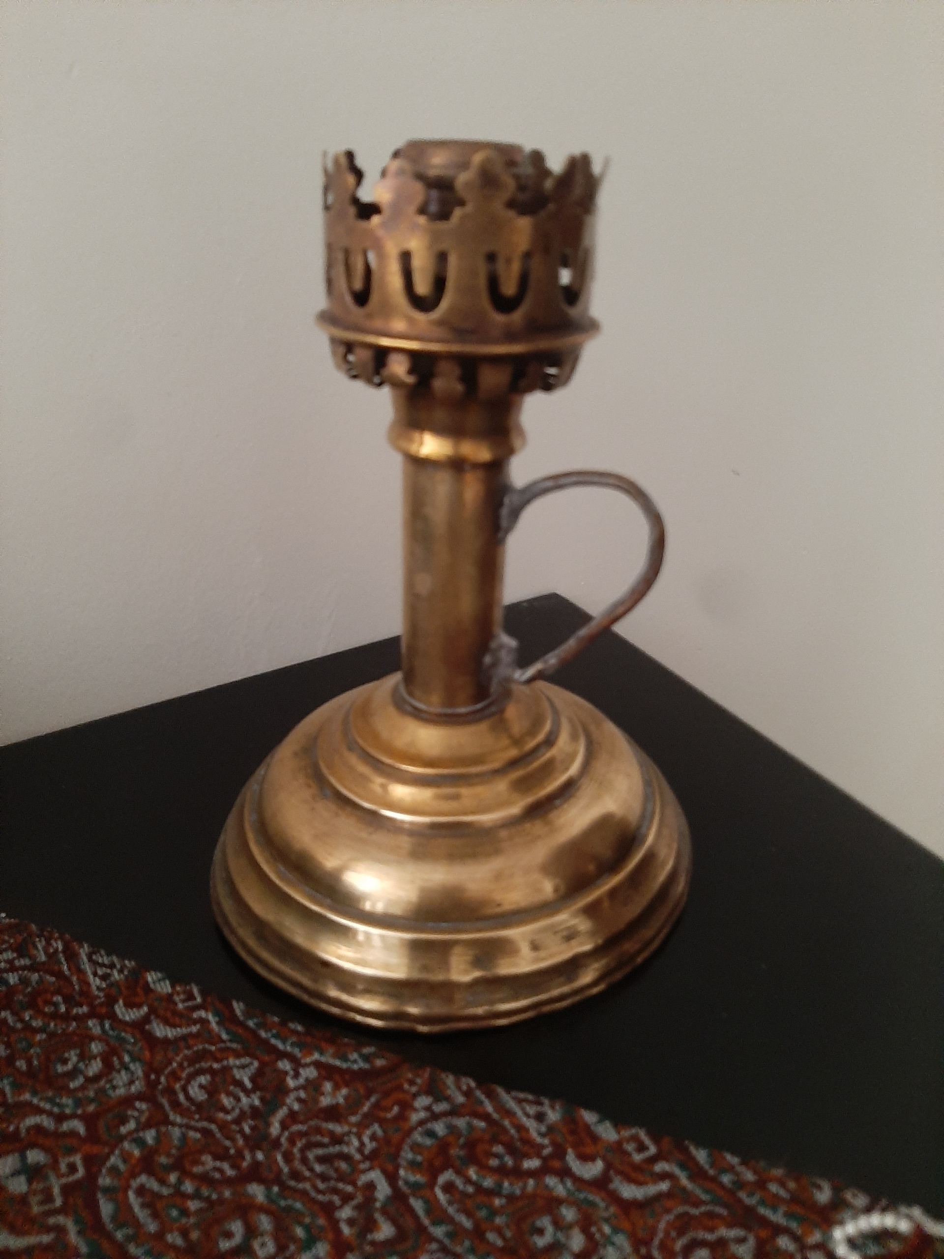 چراغ شمعدان برنجی