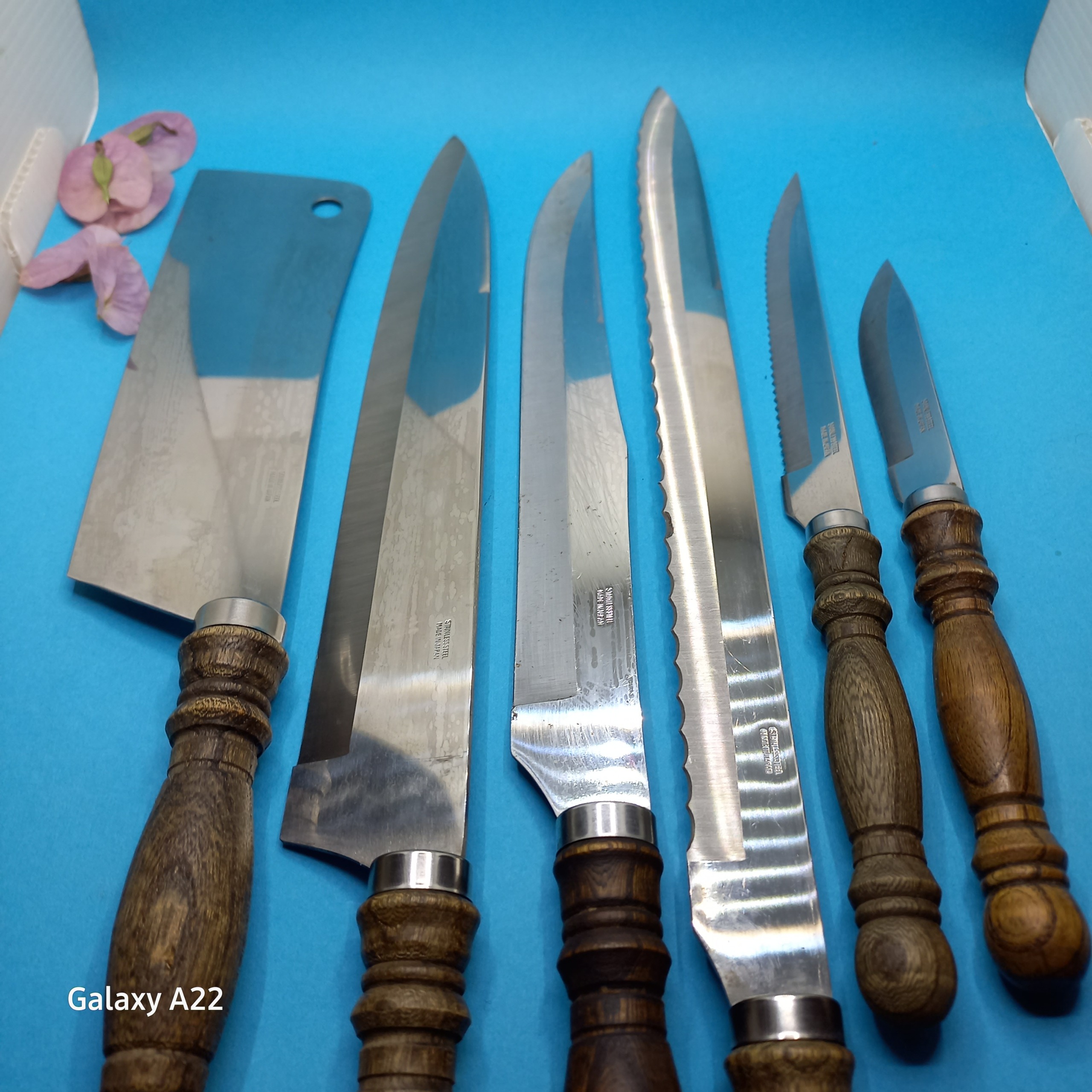چاقو آشپزخانه سرویس 6تکه ژاپنی ( قدیمی)