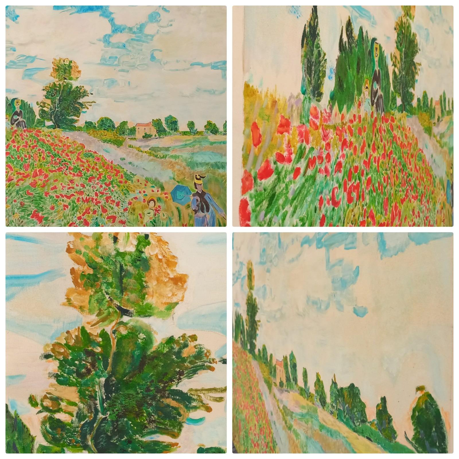 تابلو نقاشی مزرعه خشاش کلود مونه