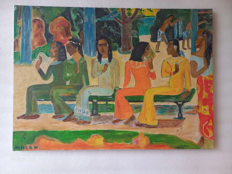 تابلو نقاشی<< ما امروز به بازار نمی رویم>>