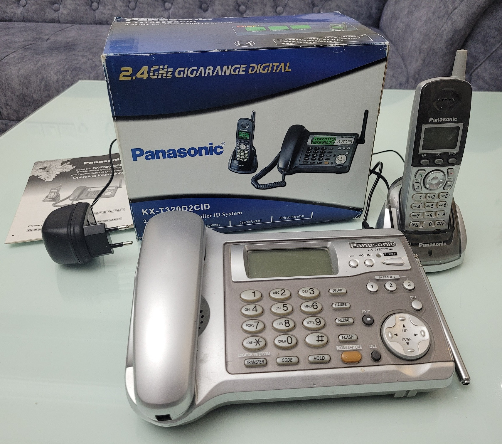 گوشی بیسیم پاناسونیک Panasonic KX-T320D2CID