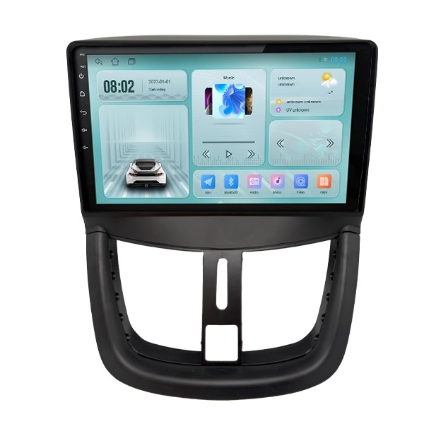 مانیتور پژو 207 مدل TS7 همراه با قاب فابریک