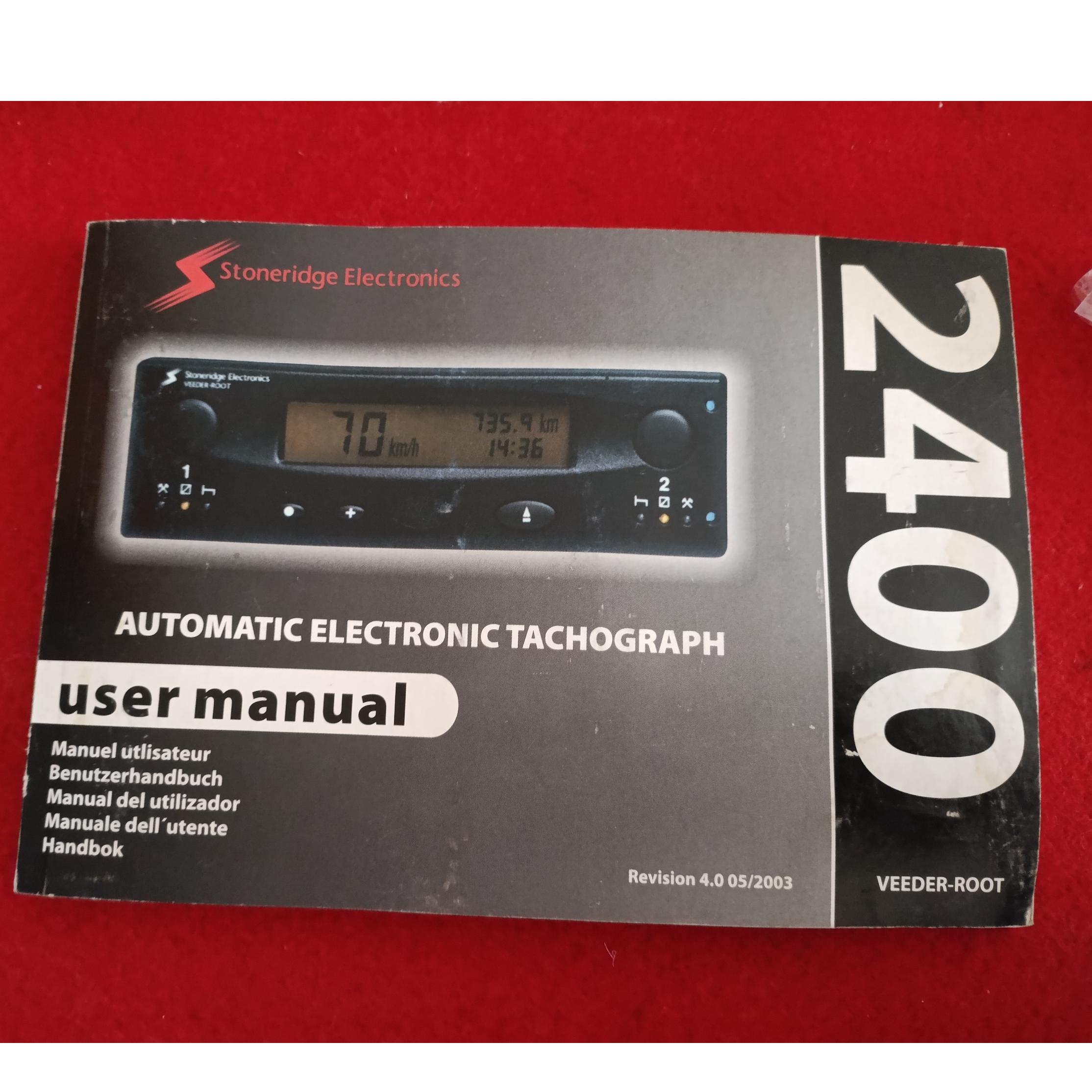 دفترچه راهنمای دستگاه تاخوگراف