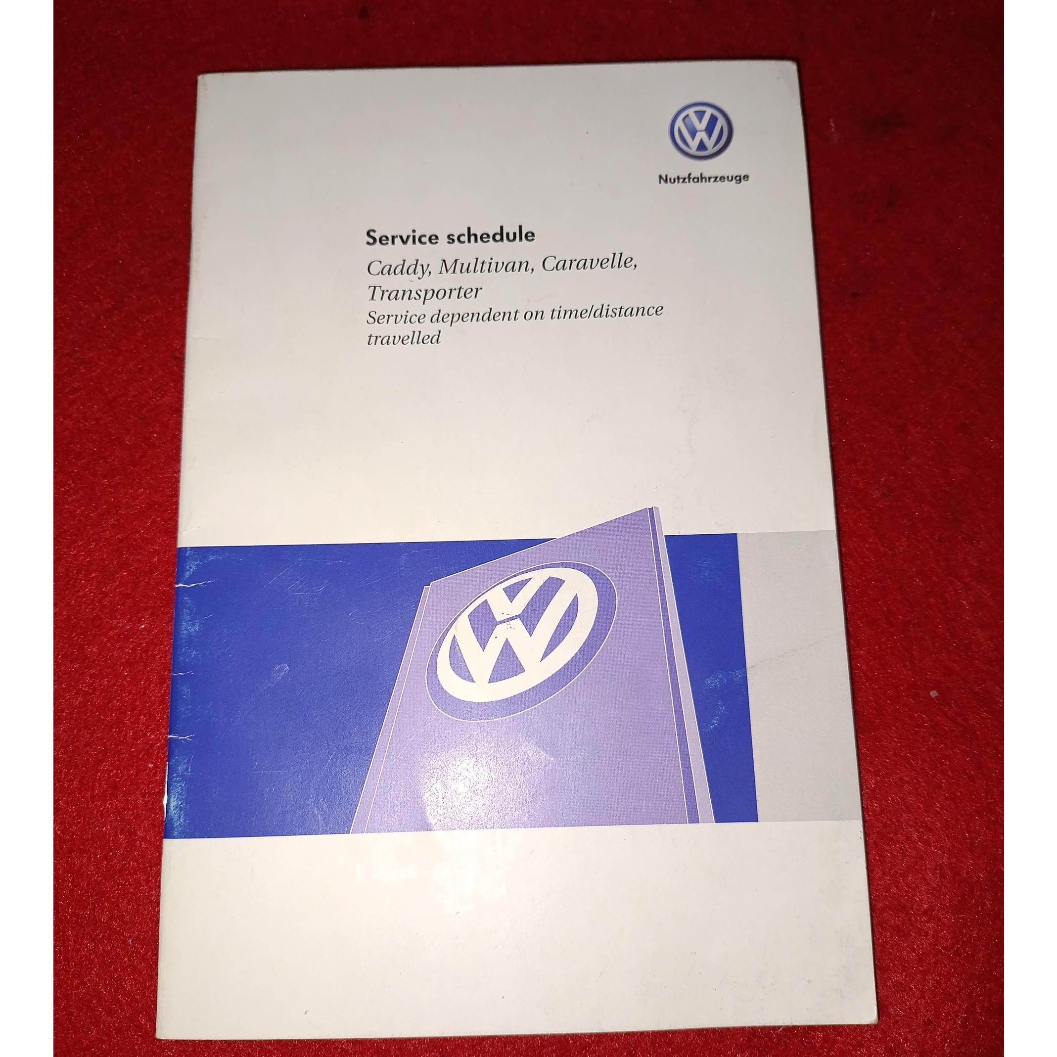 دفترچه سرویسهای فولکس کدی ترانسپورتر مولتیوان