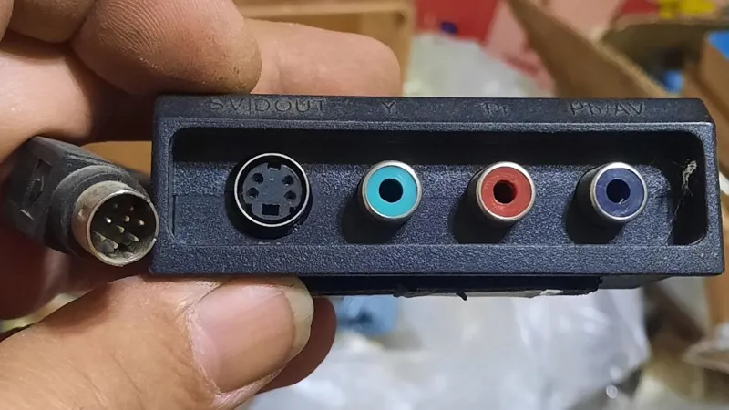 تبدیل کامپوند 9 پین به S-VIDEO و سه RCA مادگی