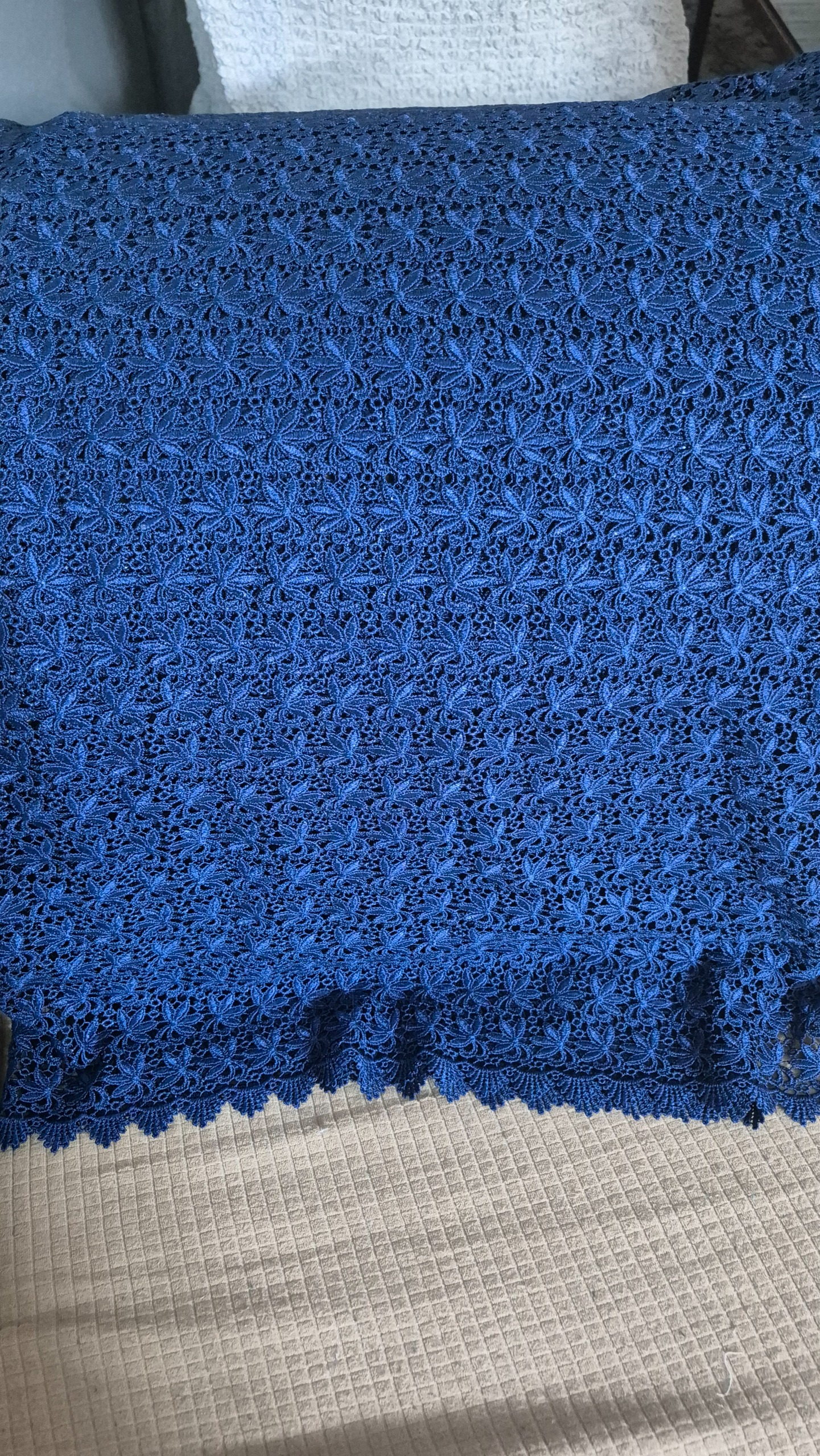 پارچه گیپور سورمه ای