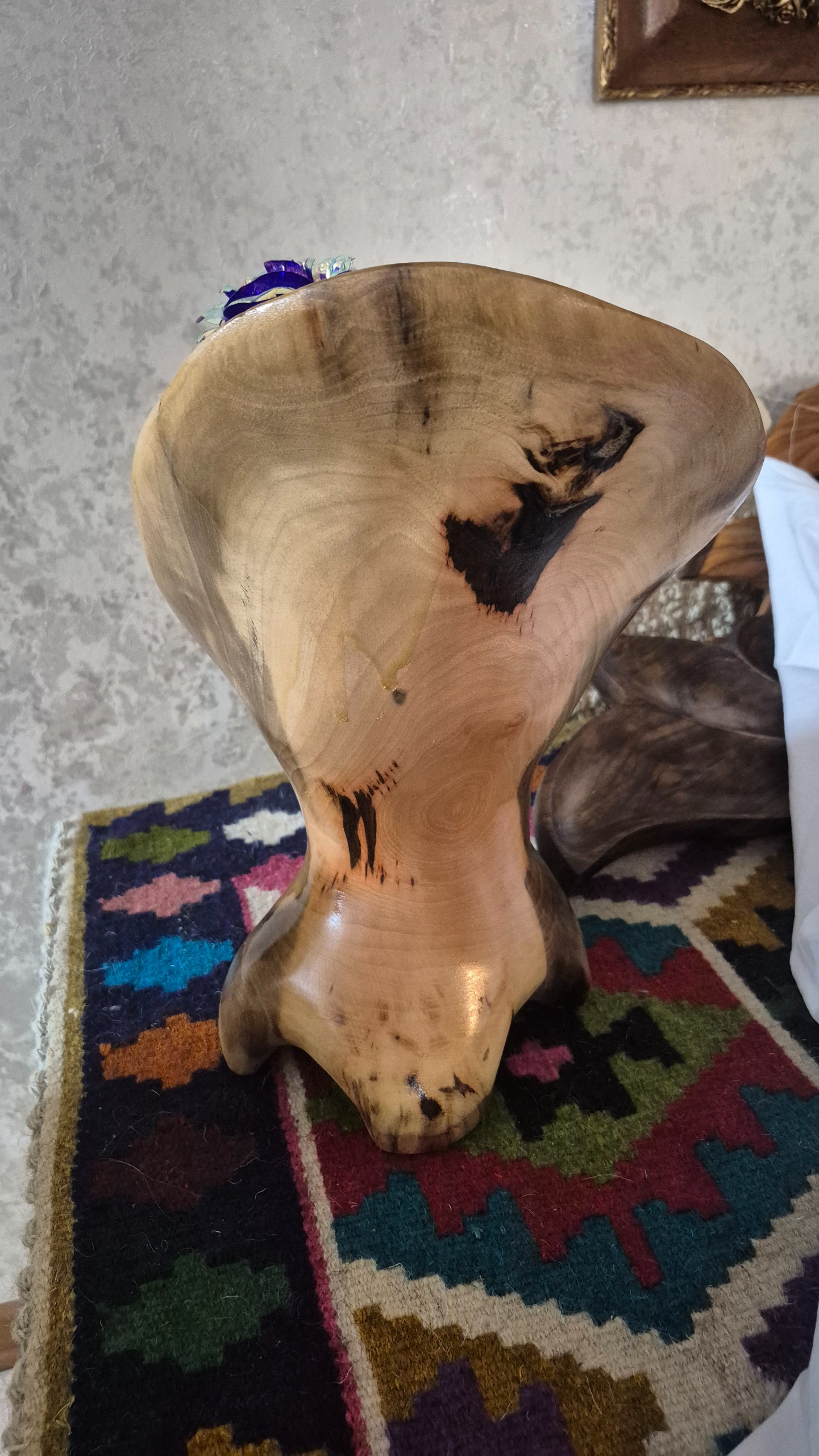 گلدان چوب گردو