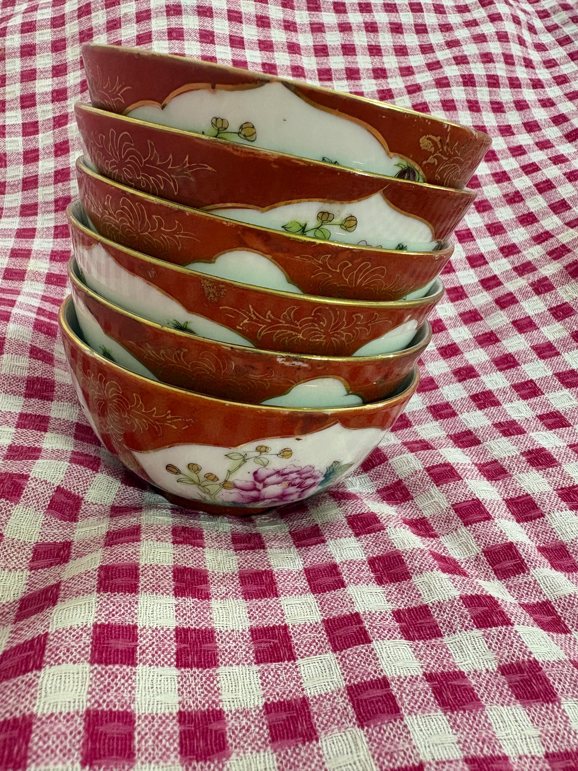کاسه چینی 6تایی قدیمی