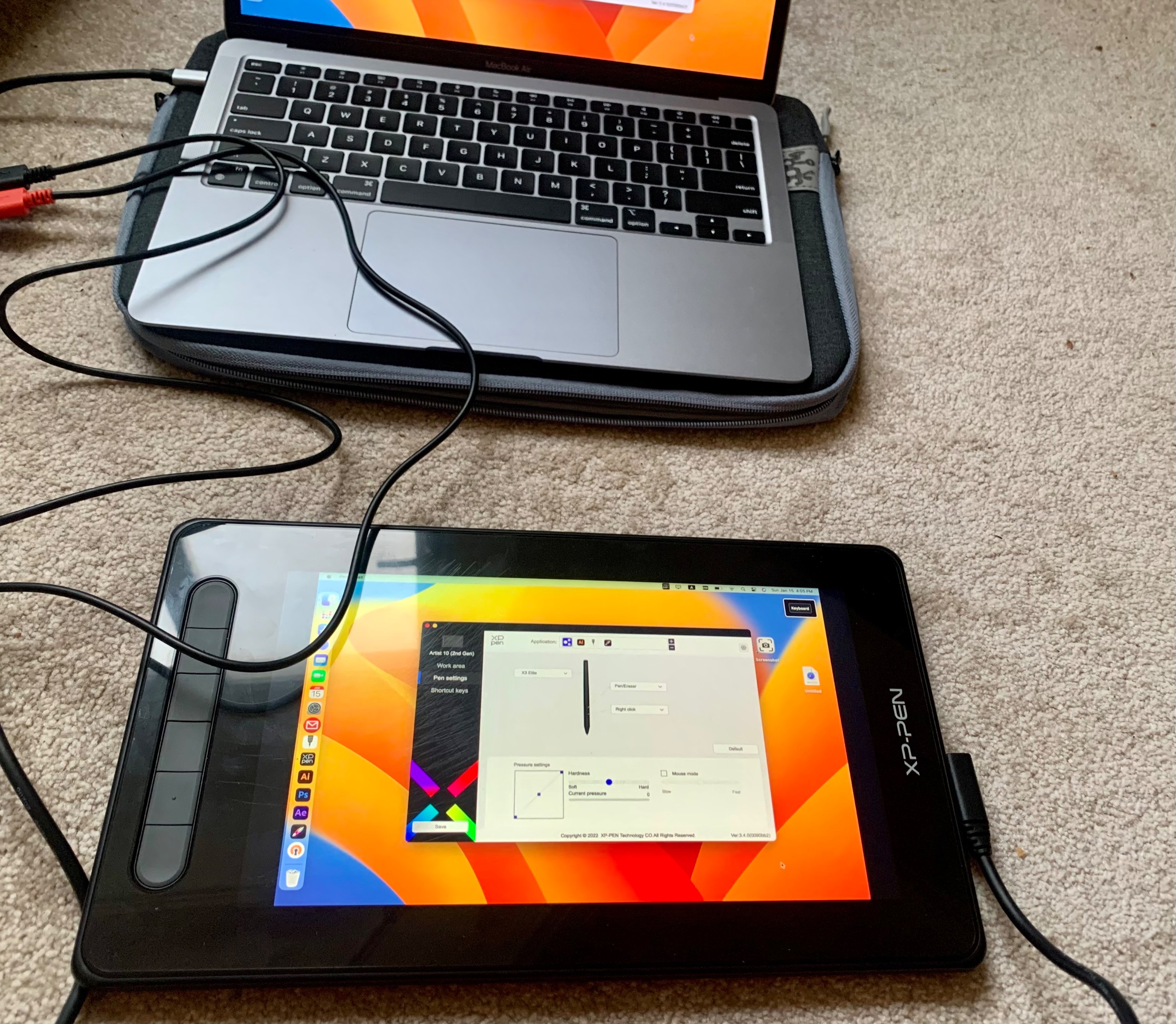 تبلت قلم نوری صفحه دیجیتال xp pen 10 (2nd gen)